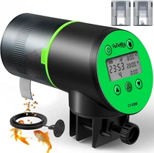 Automatic Fish Feeder for Aquarium, Auto Food Dispenser with Timer, 2 AAA Batter