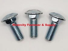 (5) 7/16-14x1-1/2 Grade 5 Carriage Bolts / screws Zinc 7/16x14x1-1/2 Coarse