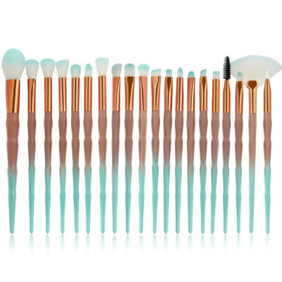 20PCS Diamant Meerjungfrau Make-up Pinsel Set Powder Foundation Contour Heißer