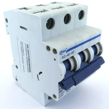 YuCo YC-40-3C 40A 3P C CURVE 480V DIN RAIL MOUNT UL1077 CIRCUIT BREAKER