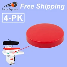 DUCO® [4-PK] RED BUTTON for UNIPRESS Press Machines, (Part #30737-02)