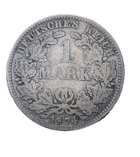 1874 Germany 1 Mark Silver Coin