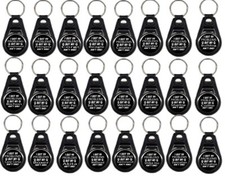 Dog Problem Keyring Leather Fob Style