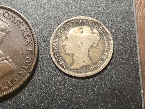 (3) World Coins - 1874 3 Pence (GB), 1917 Half Penny (AUS), 1875 40 Reis (BRA) - Picture 2 of 4