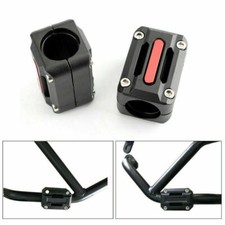 22mm/25mm/28mm Motorrad Engine Sturzbügel Schieberegler Rot AH