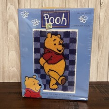 NOS 1997 - Caron International Disney Winnie The Pooh Latch Hook Kit 20  X 30  