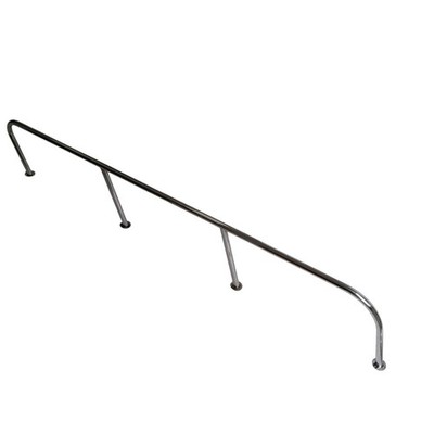 Abgewinkelter High Level 316 Edelstahl Handlauf Haltegriff 1500 mm x 300 mm x 25 mm