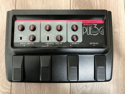 Maxon PUE3G Guitar Multi Effects Pedal Processor Black Red Audio Sound Gear Pro