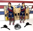 GI Joe Tomax & Xamot 1985 *100% COMPLETE w/Card, Nice Condition!* Vintage Cobra