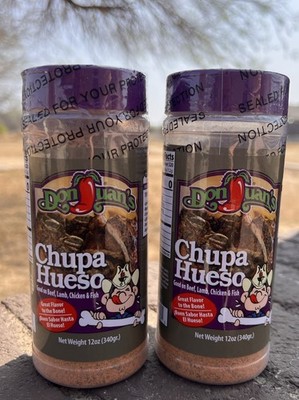 2- BIG DON JUAN S CHUPA HUESO SEASONING FOR MEATS CHICKEN FISH LAMB 12 oz TEXAS