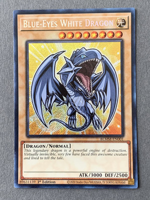 Blue-Eyes White Dragon (Chibi) - Secret Rare - BLMM-EN001 - American - Yu-Gi-Oh!