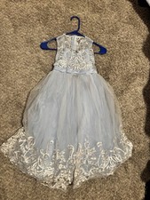 IBTOM CASTLE Flower Girl Lace Dress for Kids Wedding Bridesmaid Dress for Girls