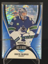 2025-26 Upper Deck Allure Nikita Tolopilo Blue Line #06/35 - #114 Canucks
