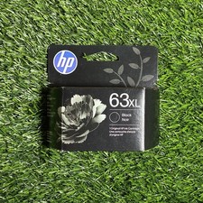 Genuine Sealed HP 63 XL Black Ink Cartridge High Yield Exp 07/2027