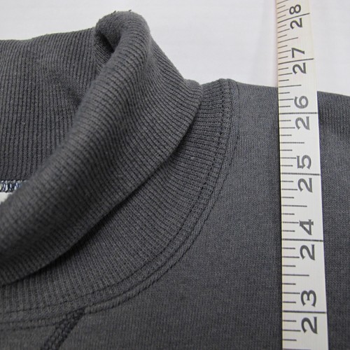 Vintage Russell Athletic Sweatshirt Turtleneck Mens Large Gray 90s Cotton Blend - Picture 7 of 8