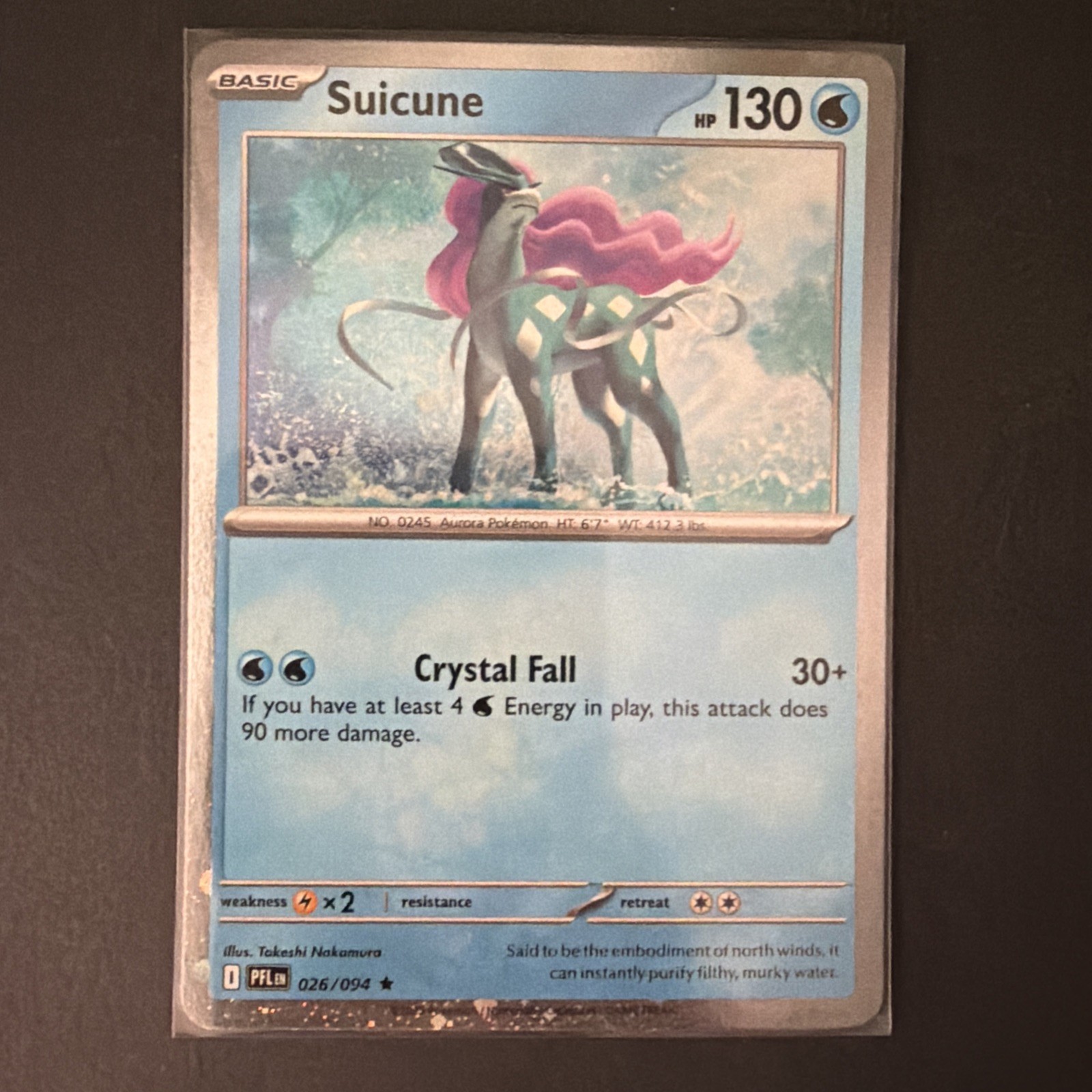 Suicune #26/94  Cosmos Holo Pokémon TCG Phantasmal Flames Knock Out Collection