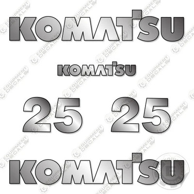 Fits Komatsu 25 (2015) Decal Kit Forklift Equipment Decals - 7 YEAR 3M VINYL!