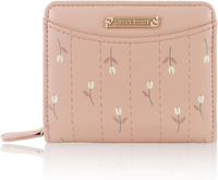 FuninCrea GeldböRse Damen Klein, Blumen Bifold Karten Geldbeutel Damen Mit 1 Rei