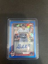2025 Topps Chrome Rookie Autographs Andres Chaparro #RA-AC Blue Refractor /150