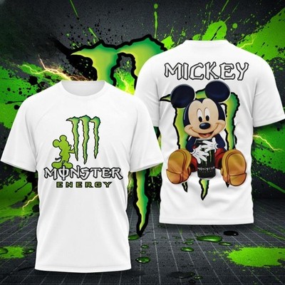 Mickey Mouse Monster Mashup Tee Unisex White Streetwear Graphic Shirt