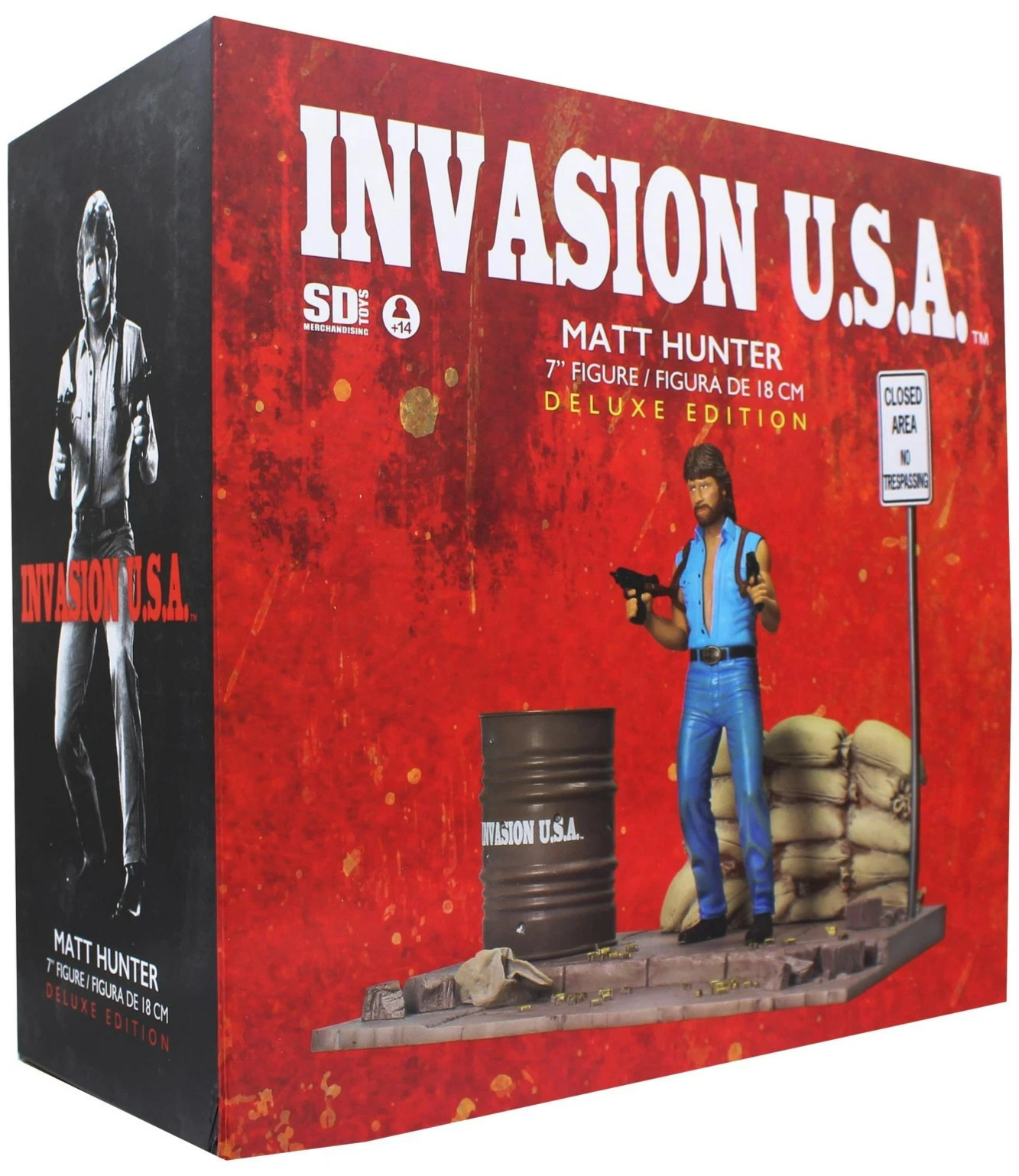 Chuck Norris Invasion USA Matt Hunter Figure Statue Diorama NEW Deluxe Edition