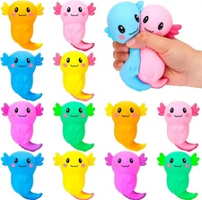 🩷 Squishy Mini Axolotl Stress Relief Balls Toys 12pcs Sensory Fidget Set