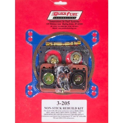 QUICK FUEL TECHNOLOGY 4150 Rebuild Kit - Non-Stick- 3-205QFT