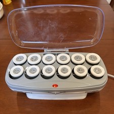 Jilbere Conair Porcelain Series Ceramic Hot Rollers Set 12 Curlers Heated Base