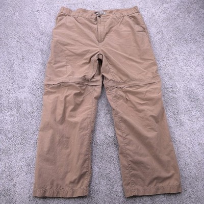 Vintage Nike ACG Pants Mens XL Khaki Baggy Convertible Zip Off Pocket Hiking Y2K