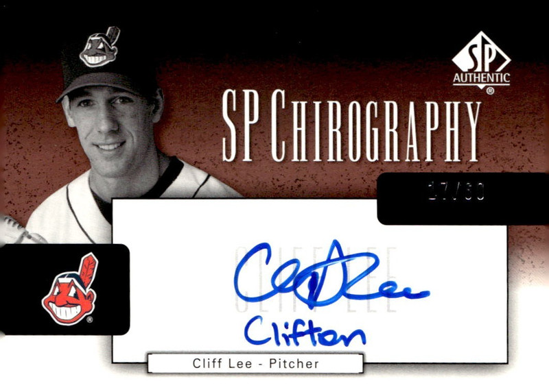 CLIFF LEE 2004 SP CHIROGRAPHY **INSCRIBED = CLIFTON** AUTO  /60  1/1 ? 🔥INDIANS