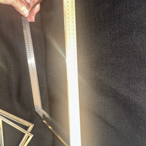 8 Vintage Bilderrahmen verziert Gold Metall Messing filigran geprägt - Bild 6 von 19