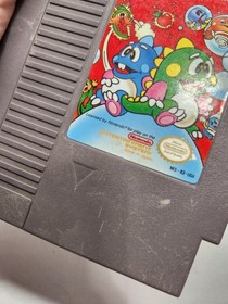 TESTED Bubble Bobble w/Manual  (Nintendo NES, 1988) AUTHENTIC