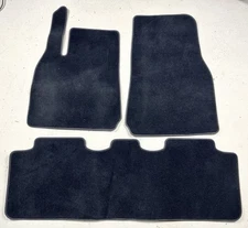 Genuine Original Factory -- 2017-2023 Tesla Model 3 Carpet Floor Mats Black