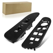 Driver and Passenger Black Door Window Switch Panel Passenger  Driver Black