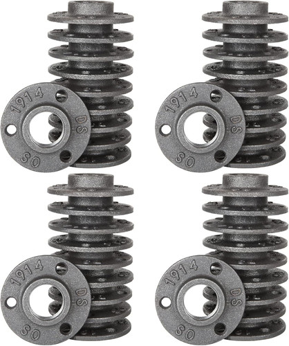 40 Pack 1/2" Floor Flange Pipe Fittings 1/2 Inch Industrial Black Pipe Flange Ma