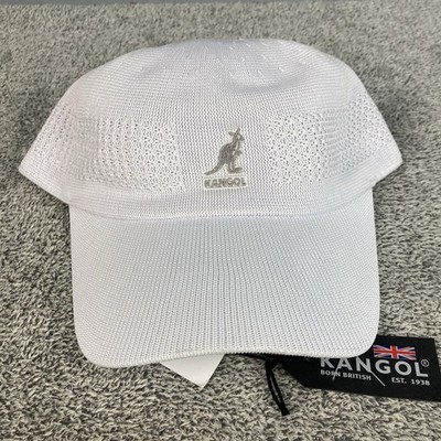 Kangol Tropic Ventair Spacecap White Baseball Cap Hat Size S NEW