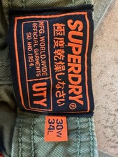 Superdry Green Jogger Pants 05 Taper 30x34 Excellent