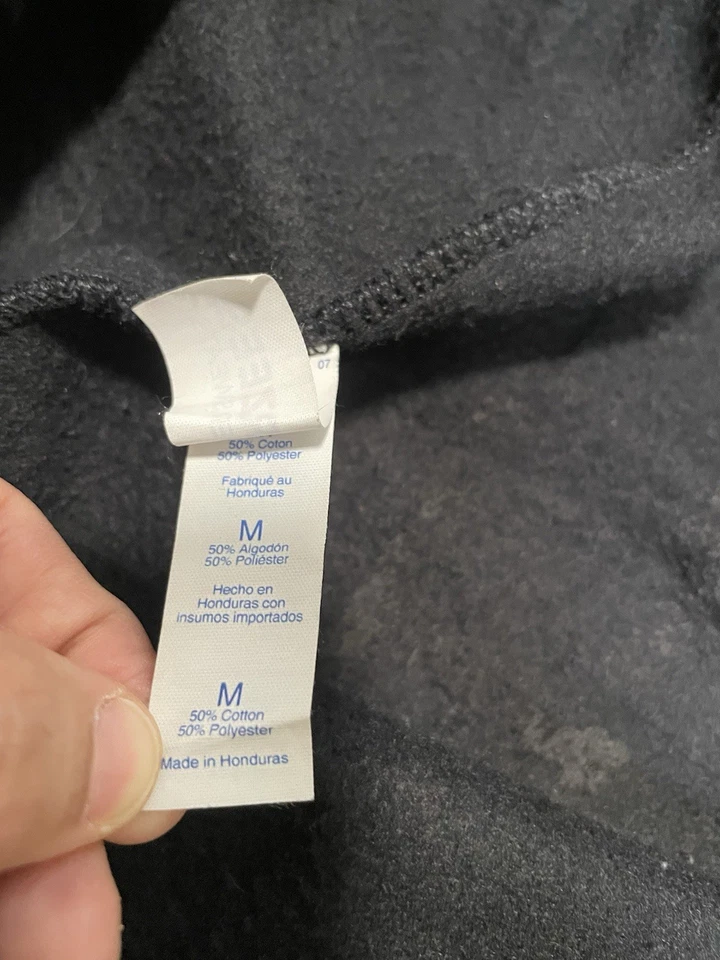 VTG Jerzees Creative Sweatpants Mens Sz M Black Fleece Blank Joggers Y2K - Image 4 of 4