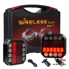 Magnetic Wireless Trailer Lights Kit, IP67 Waterproof Cordless LED Tow Lights