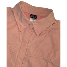 Patagonia Womens Button Down Long Sleeve Shirt Size 6 Pink Nylon Outdoor