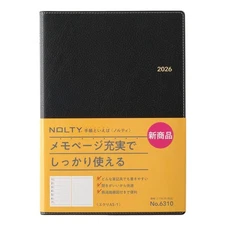 NOLTY 2026 A5 Weekly Planner Ecri 1 Black 6310 Starts December 2025 427