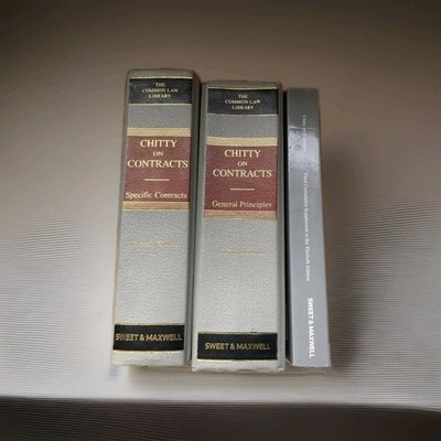 Chitty On Contracts 30th Ed Volume 1 And 2 With Supplement Sweet And Maxwell Ltd