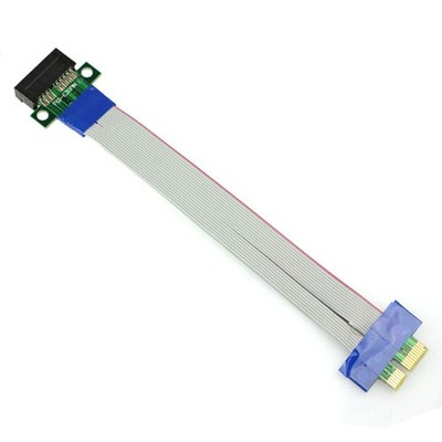 PCI-E Express 1X Slot Riser Card Extender Extension Ribbon Flex Relocate Cable
