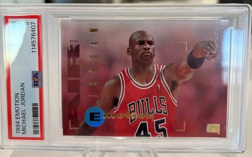 1994 Skybox Emotion MICHAEL JORDAN Basketball Card #100 PSA 9 Mint