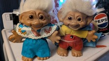 X2 Vintage 1960s Troll Doll Thomas Dam 8 inch RETRO RARE DOLL