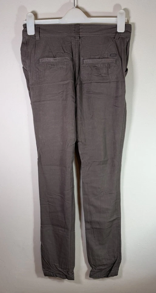 DKNY Jeans Trousers Skinny Pants Pull On Stretch UK 6/8 Lightweight Mushroom - Image 2 of 4