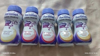 Fortimel Protein 200 ml   5x Trinknahrung (1,2Kg)MHD: 13.12.2026   09.01.2027