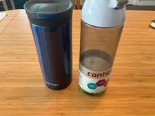 Contigo 24 oz. Jackson Clear Water Bottle & Snapseal Stainless Steel Travel mug