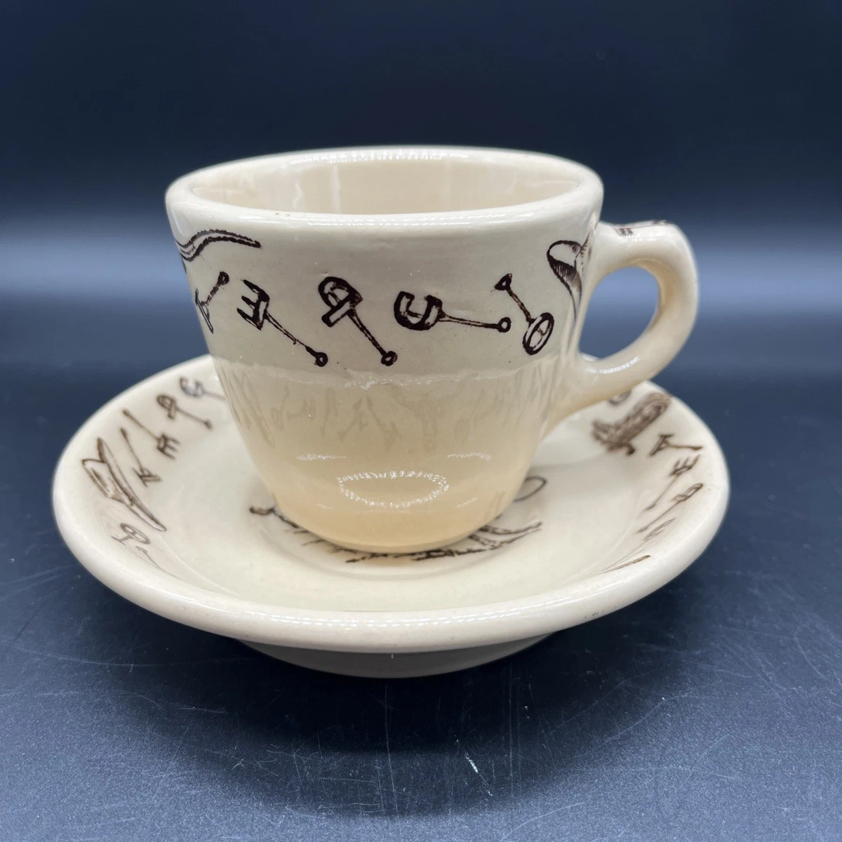 カウボーイ　コーヒーカップ＆ソーサー　TEPCO US ウェスタン　アンティーク Tepco Restaurant Ware for sale | eBay