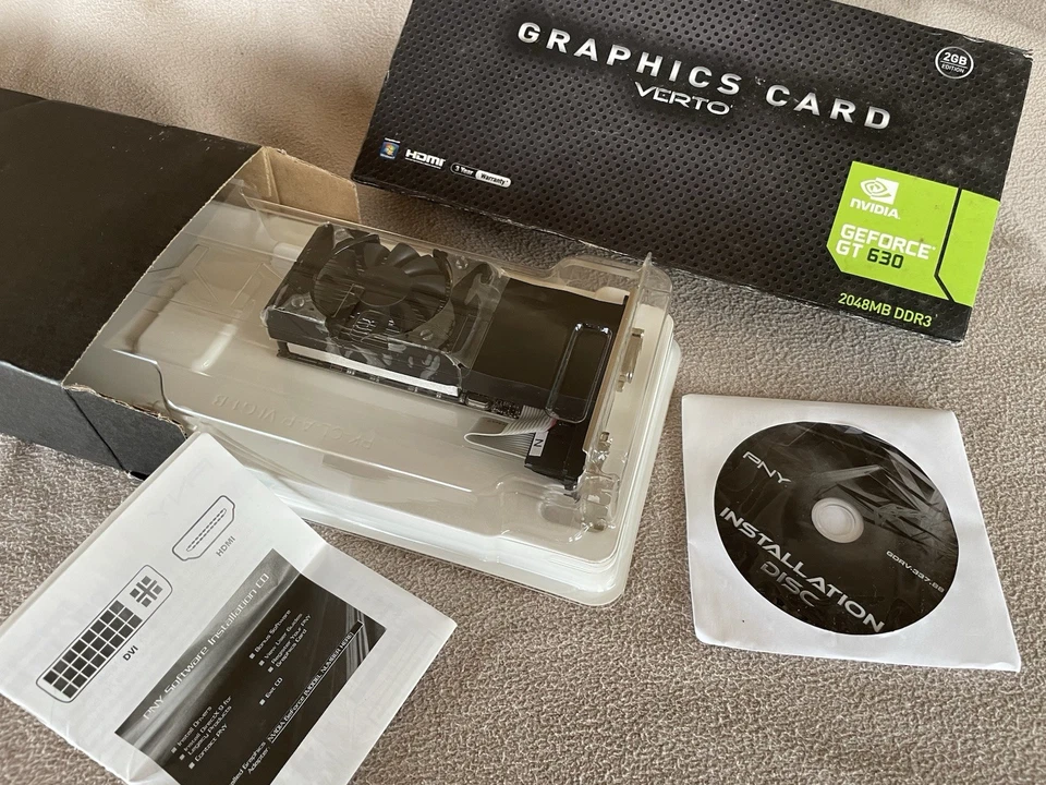 PNY GEFORCE GT630 2048M DDR3 PCI-EXPRESS 2.0 Video 2GB GRAPHICS CARD - NEW ! - Image 2 of 4